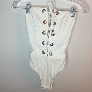 NBD Lace Up Bodysuit